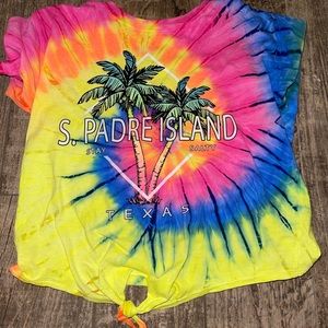 tie dye South Padre shirt